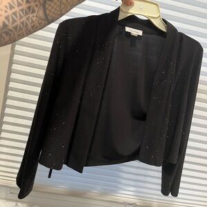 Calvin Klein Sparkle Cropped Blazer